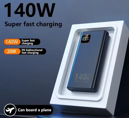50,000mAh 140W Ultra Capacity Power Bank- Portable Battery Charger