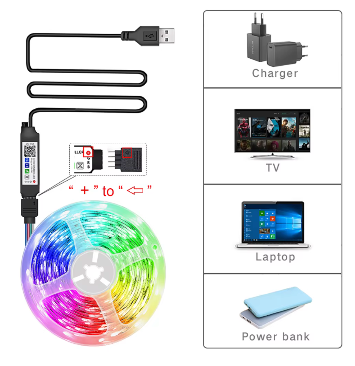 20 Meter RGB LED Strip Lights - Room Light With App Control