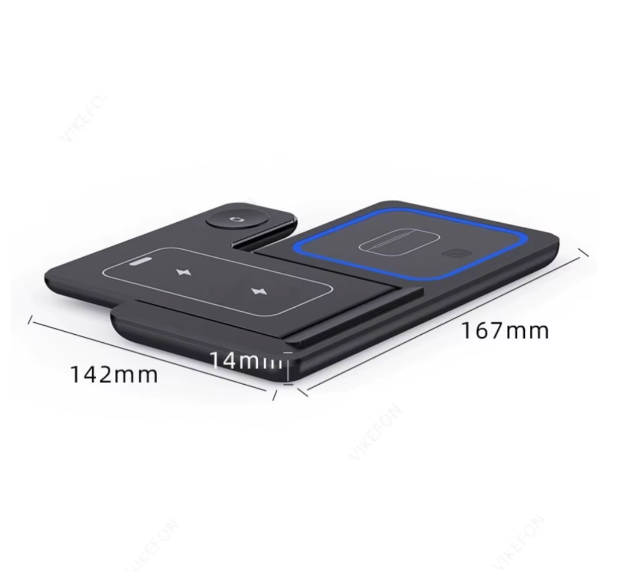 Foldable 3 In 1 30W Wireless Charger Station