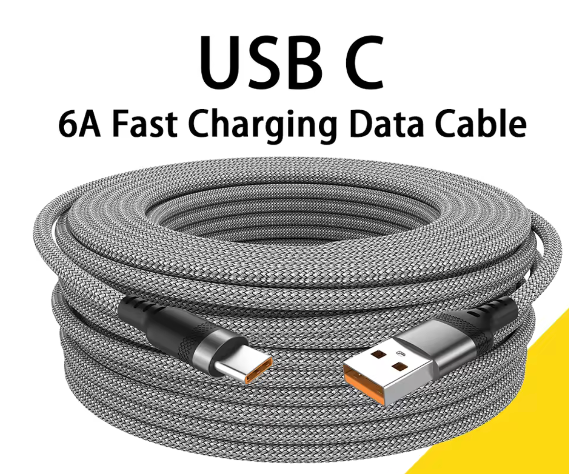 3 Type C Fast Charger (All Sizes Included 1M 3M 8M) For Everyday Use